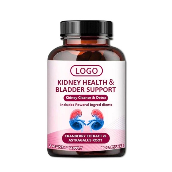Private Label Health Capsules Complex Capsules for Kidney and Bladder Detox Vitamin Support Adult Urinary Tract Kidney Cleanse