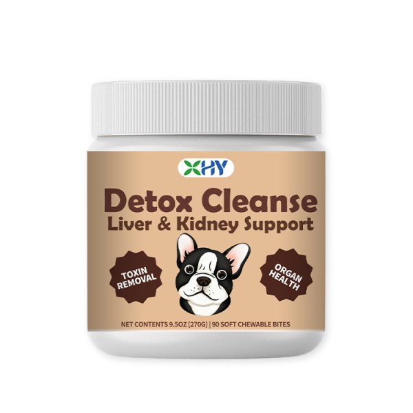 Wholesale Pet Liver Kidney Detox Soft Chews Support Nutritional Supplement Liver Kidney Detox Chews for Dogs