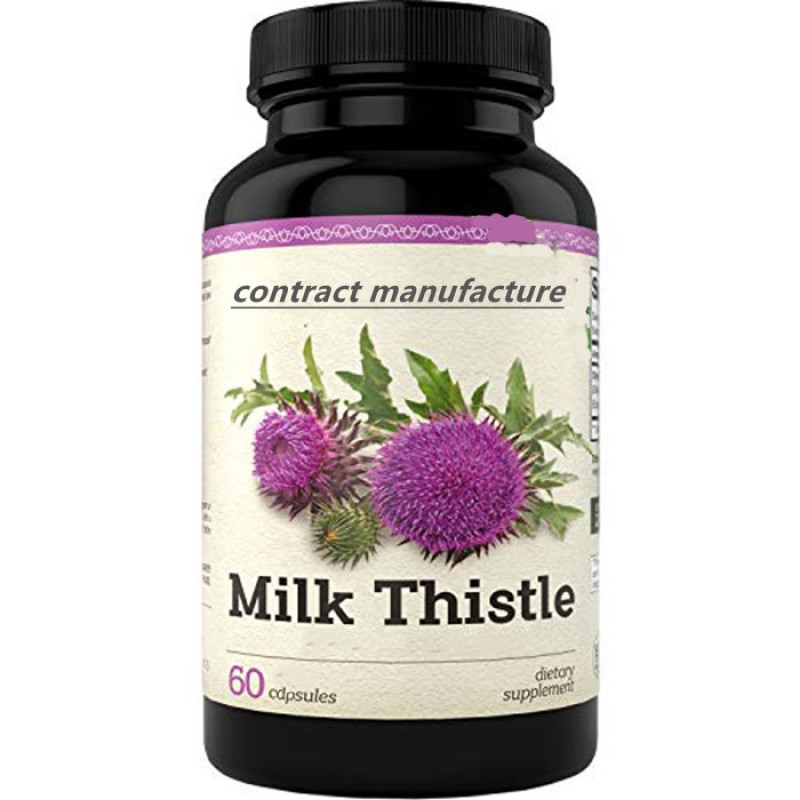 Herbal Supplement Support Fatty Liver Detox Cleanse Milk Thistle Extract Capsules