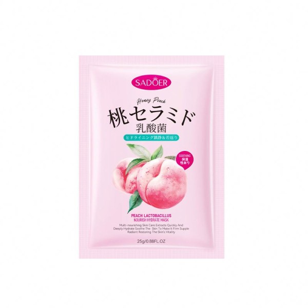工厂SADOER桃乳酸菌滋养水润面部自有品牌护肤美容面膜