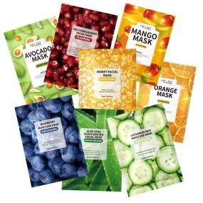 OEM Private Label Mascarillasl Sheetmask Korean Beauty Organic Face Fruit Vegan Sheet Maskss Mascarillas Faciales Mask