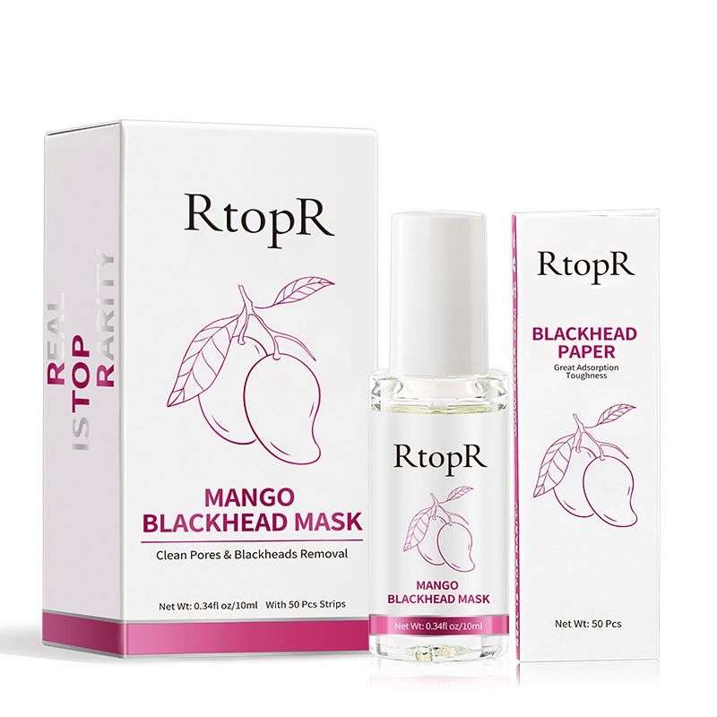 RtopR MANGO BLACKHEAD Shrinking Pore Set Derived Liquid Suction Removing Acne Deep Cleansing Nose Mask Z