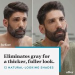 Color Cream With Brush Formulated Penetrate Coarse Facial Hair Natural Thicker Fuller Dye for Men Beard Mustache Color Cream