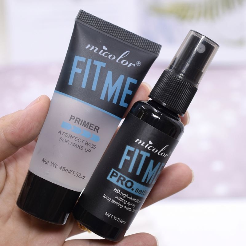 12 Sets MICOLOR clear Primer and Matte Makeup Fixer Setting Set Pre-makeup Moisturizing Finishing Fixing Spray