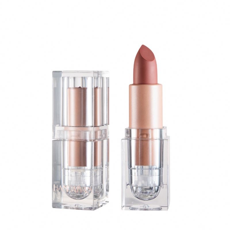 HANDAIYAN Ice Transparent Cube Matte Lipstick Waterproof Longlasting Nude Vegan Makeup Cosmetic