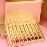 factory Wholesale Lip Glaze Matte Gift Box FAEYLI Makeup 8 Pieces Set Long Lasting Waterproof Wholesale Lip Glaze Matte Gift Box