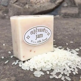 JAM 65g Original Thailand Rice Milk Whitening Handmade Soap