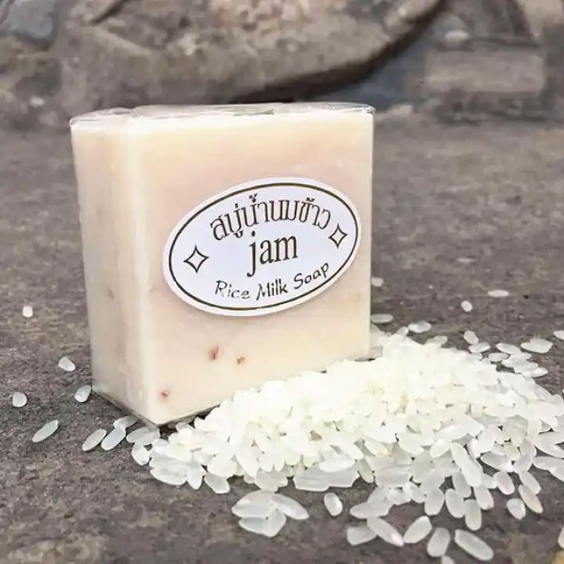 JAM 65g Original Thailand Rice Milk Whitening Handmade Soap