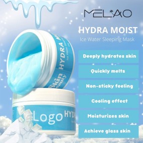 Custom Logo Moisturizing Beauty Hydrating Sleeping Sleep Collagen Private Label Hydra Moist Ice Water Face Mask