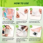 factory japanese ginger detox pads patch 2in 1 relax foot patches bamboo deep cleansing pied