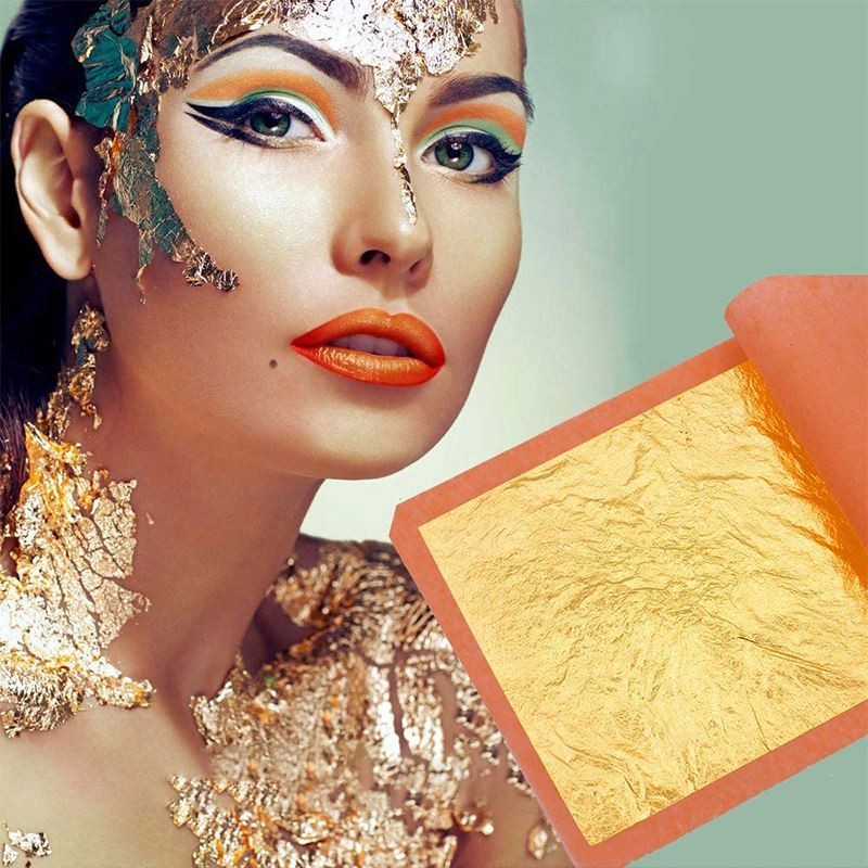 Buddha Statue Fu Lu Shou 24K Pure Gold Metal Leaf Ornament Family Feng Shui Ornaments Mean Good Luck and Wealth