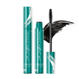 factory QIBEST green tube liquid eyelash extensions waterproof long curl black or brown eyelashes mascara