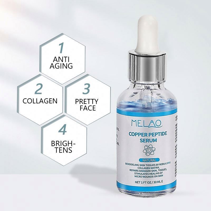 Oem Anti Aging Anti-Wrinkle for Youthful Skin-Promotes Collagen Production and Cell Rejuvenation Blue Copper Peptide Serum Anti