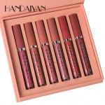 HANDAIYAN哑光唇膏套装6色防水批发定制自有品牌纯素化妆品