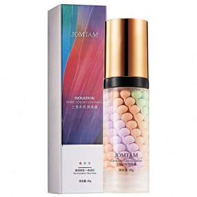 JOMTAM OEM Natural Plant Based Cosmetic Tricolor rainbow Oil Control Whitening Foundation Makeup Base Cream JOMTAM OEM Natural