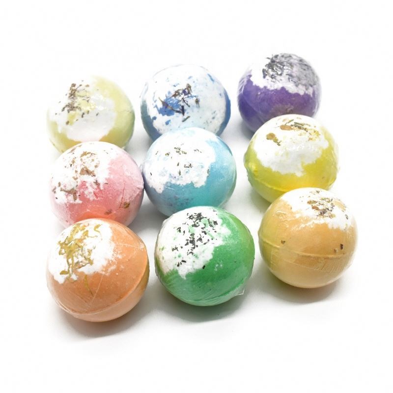 OEM ODM Private Label Customized Rich Bubble Floral Scent Vegan Bath Bombs
