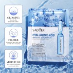 OEM SADOER维生素c 24k黄金透明质酸美白隐形胶原蛋白水晶护肤有机纯素面膜片