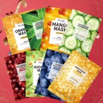 OEM自有品牌Mascarillasl韩国美容有机面部水果素面膜mascarillasales面膜