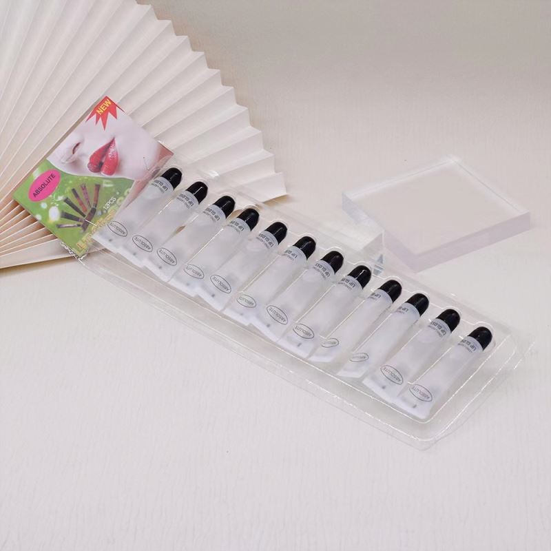 12Pcs/lot IMAN of NOBLE L308 Sequin Oil Plus Peach Heart Love Transparent Colorless Lip Gloss Moisturizing