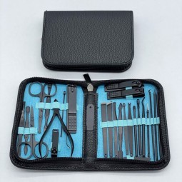 Custom Gradient Color Stainless Steel Nail Clippers Set Safe for Infants Ice Flower Manicure Pedicure Tool Beauty Nail Tweezers