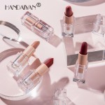 HANDAIYAN品牌拥有者哑光口红冰透明管裸素彩妆化妆品OEM标志