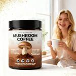 ODM & OEM 6-in-1 Organic Instant Mushroom Coffee Blend Powder Neutral Taste Slimming Functional Bottled
