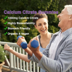 Calcium Magnesium Zinc Vitamin D3 Gummies for Improving Bone Density Bone Health Supplement Calcium Citrate Gummies