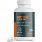 Vegan Biotin Tablets for Hair Nail Care Energy Production Non-GMO Gluten-Free Soy Dietary Supplement