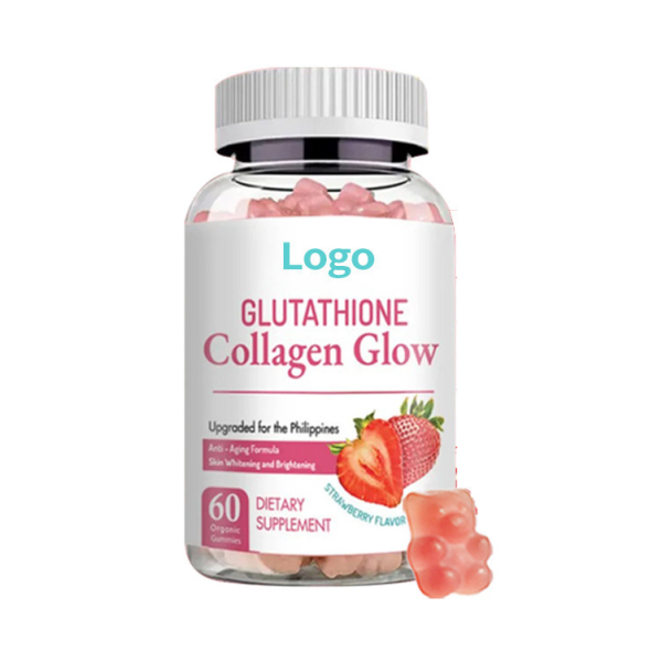 Custom Glutathione Collagen Gummies Whitening Antioxidant Functional Gummies Bear Shape