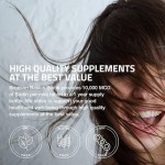 Vegan Biotin Tablets for Hair Nail Care Energy Production Non-GMO Gluten-Free Soy Dietary Supplement