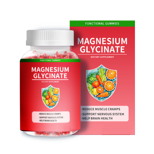 Wholesale Price Manufacturer Supply Magnesium Glycinate Vitamin Capsules Gummies Sugar-Free Fruit Extract Sleep Supplement