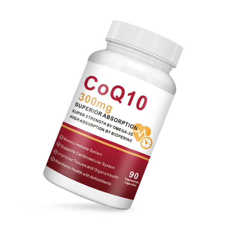Vegan Halal Coenzyme Q10 Capsules Adult Heart Health Booster Customizable CoQ10 OEM Factory Supplier