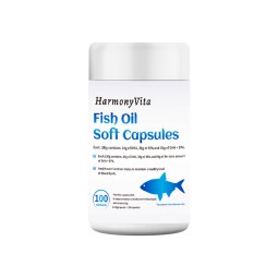 Adult 60 Capsules Health Supplement DHA and EPA Fish Oil Soft Capsules Support Heart and Brain Health