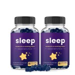 OEM Fast Asleep Melatonin Gummies Vitamin Adult Herbal-Based Sleep Aid Berry Flavor