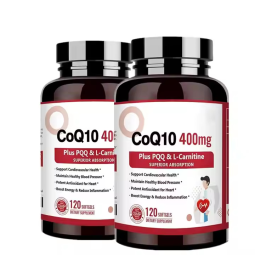 OEM Private Label Coenzyme Q10 Capsules and Gummies Sugar-Free Antioxidant Cardiovascular Protection
