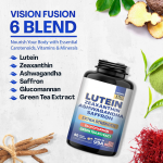 Age-Suitable Lutein Capsules Supplement Eye Health Support Vision and Eye Function Safe for Pregnant Women