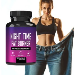 Non-GMO Gluten-Free White Kidney Bean Extract Weight Loss Capsules Night Fat Burner with Metabolism Support Herbal Supplement