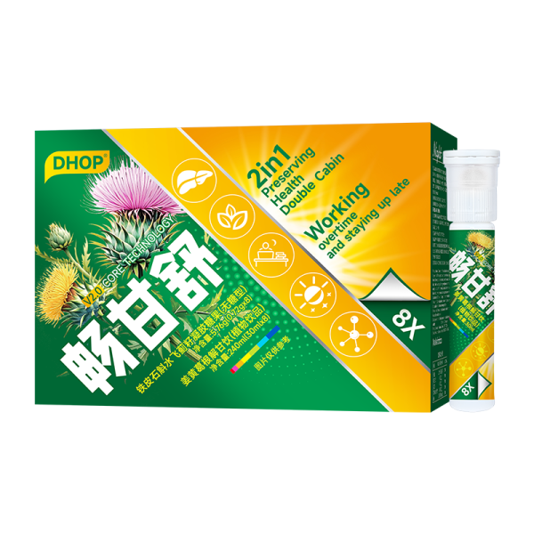 Liver Health Herbal Extract Dual-Chamber Detox Cleanse Repair Supplement with Milk Thistle and Dandelion Root