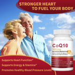 Vegan Halal Coenzyme Q10 Capsules Adult Heart Health Booster Customizable CoQ10 OEM Factory Supplier