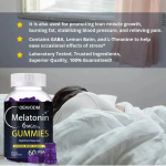 Natural Herbal Melatonin Gummies with Ashwagandha Deep Sleep Daily Relaxation Aid Adult Vitamin Gummy Dosage