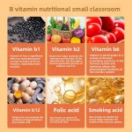 Private Label Vitamin B Complex 60 Soft Capsules B1 B2 B6 B12 for Nerve Regulation Blood Toning and Immunity Boost