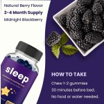 OEM Fast Asleep Melatonin Gummies Vitamin Adult Herbal-Based Sleep Aid Berry Flavor