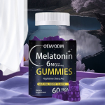 Natural Herbal Melatonin Gummies with Ashwagandha Deep Sleep Daily Relaxation Aid Adult Vitamin Gummy Dosage
