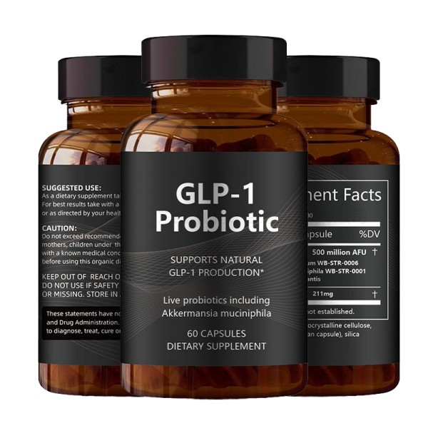 Adult OEM GLP-1 Probiotic Capsules Support Gut Digestion Dietary Supplement No Refrigeration Needed
