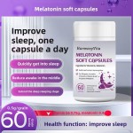 Adult Sleep Deep Aid Soft Capsules 60 Count Melatonin and Vitamin B6 Health Supplement Sleep Health
