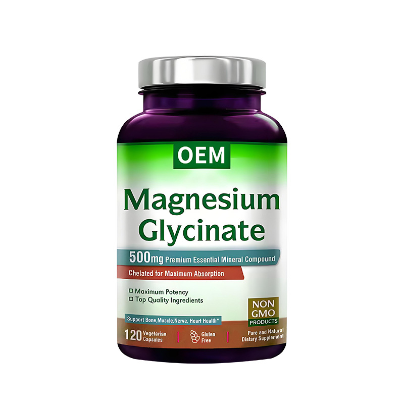 OEM Manufacturer of Herbal Supplements Wholesale Price Magnesium Glycinate Sleep Aid with Antioxidant Support