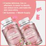 Easy Absorption Glutathione Gummies Skin Whitening Detox Anti-Aging Beauty Product