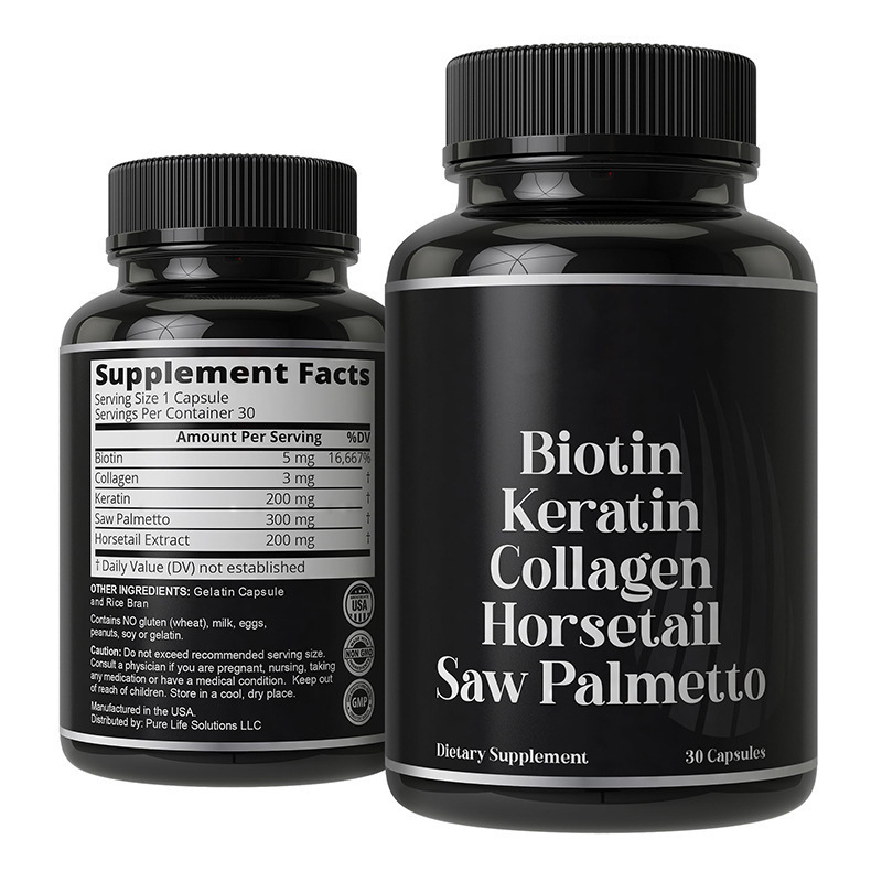 Advanced Biotin Hair Growth Capsules Nourish Follicles