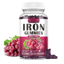 Factory Production MOQ Bulk Vegan Iron Gummies Iron Beetroot Iron Supplement