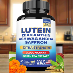 Age-Suitable Lutein Capsules Supplement Eye Health Support Vision and Eye Function Safe for Pregnant Women